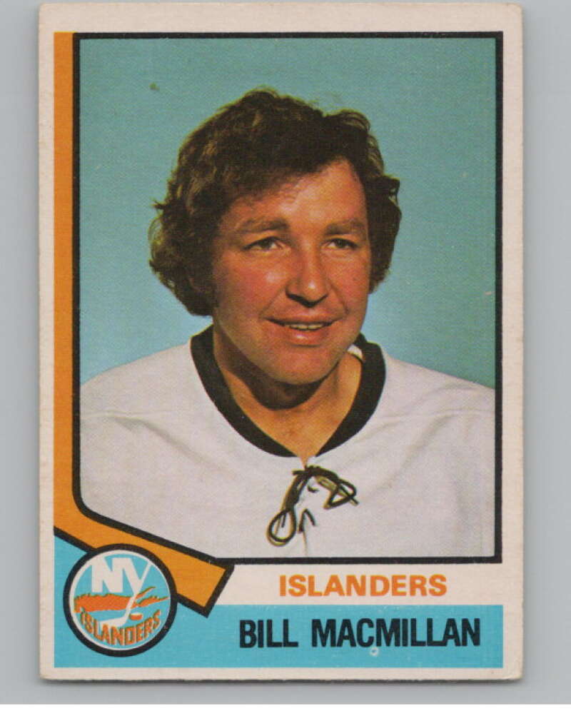 1974-75 O-Pee-Chee #339 Bill MacMillan NHL New York Islanders  V103434 Image 1