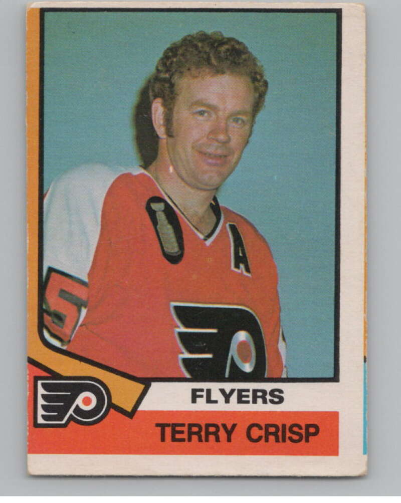 1974-75 O-Pee-Chee #352 Terry Crisp NHL Philadelphia Flyers  V103439 Image 1