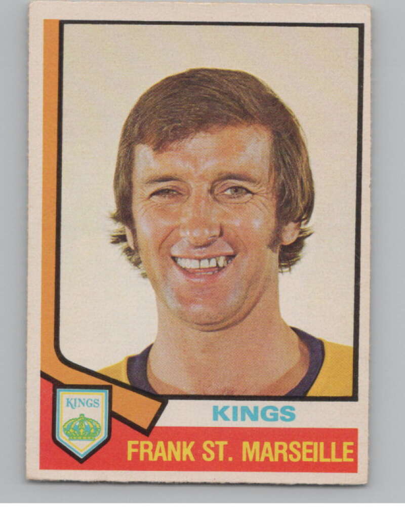 1974-75 O-Pee-Chee #374 Frank St. Marseille NHL Los Angeles Kings  V103443 Image 1