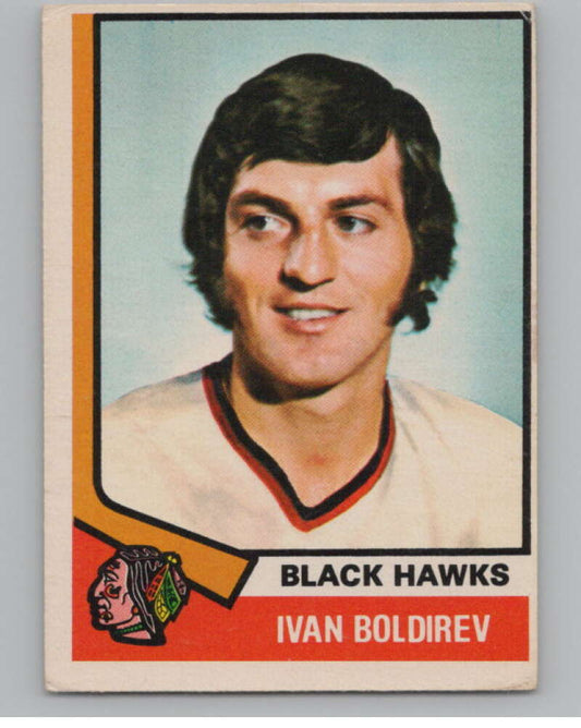 1974-75 O-Pee-Chee #16 Ivan Boldirev  Chicago Blackhawks  V103462 Image 1