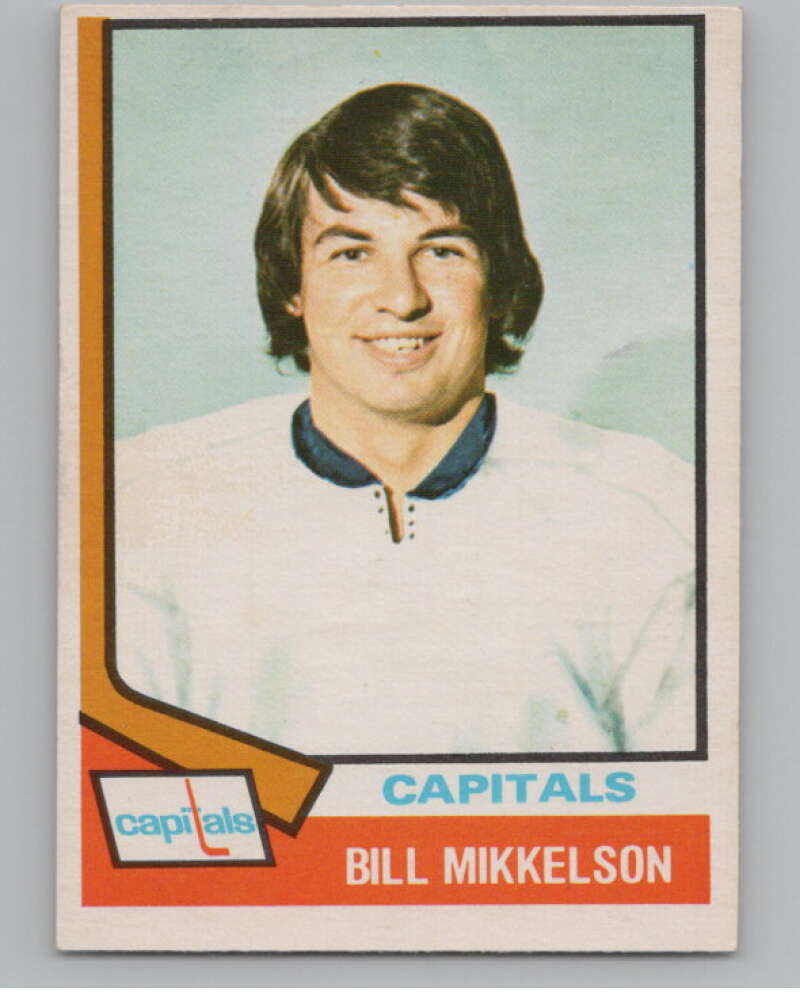 1974-75 O-Pee-Chee #23 Bill Mikkelson  Washington Capitals  V103465 Image 1