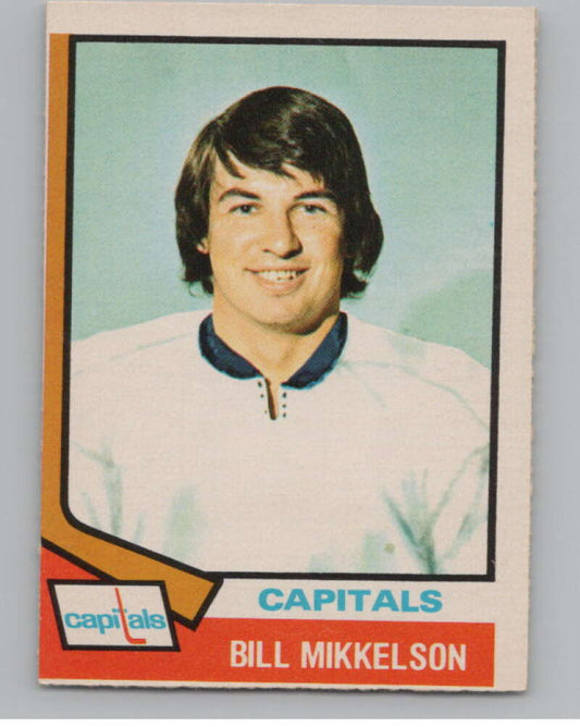 1974-75 O-Pee-Chee #23 Bill Mikkelson  Washington Capitals  V103466 Image 1