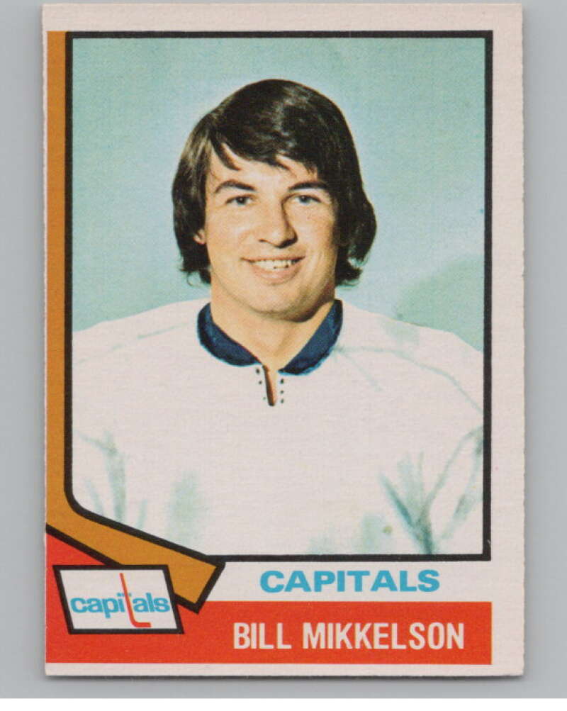 1974-75 O-Pee-Chee #23 Bill Mikkelson  Washington Capitals  V103467 Image 1