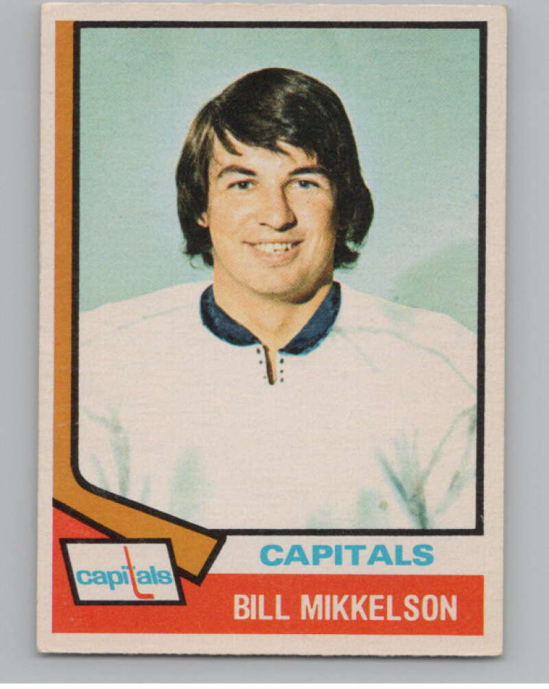 1974-75 O-Pee-Chee #23 Bill Mikkelson  Washington Capitals  V103468 Image 1