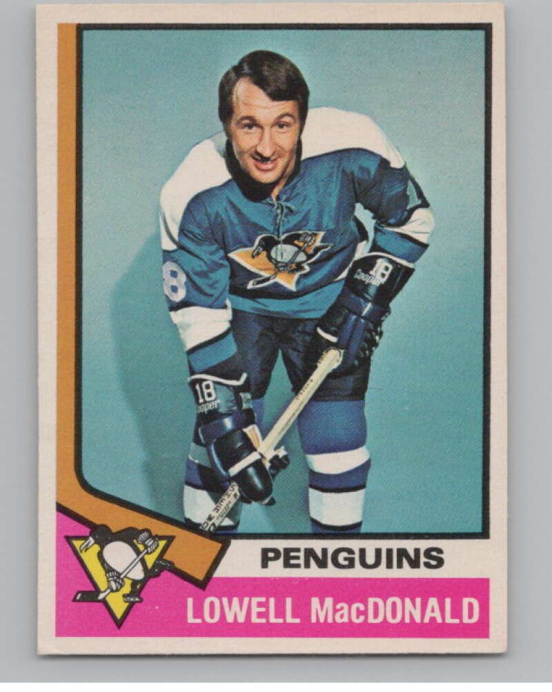 1974-75 O-Pee-Chee #30 Lowell MacDonald UER  Pittsburgh Penguins  V103471 Image 1