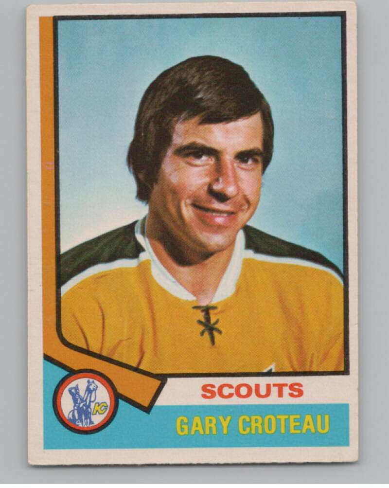 1974-75 O-Pee-Chee #36 Gary Croteau  Kansas City Scouts  V103476 Image 1