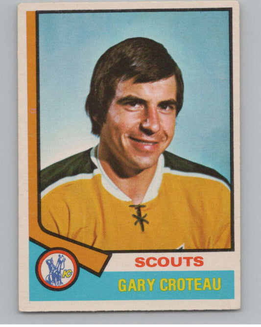 1974-75 O-Pee-Chee #36 Gary Croteau  Kansas City Scouts  V103476 Image 1
