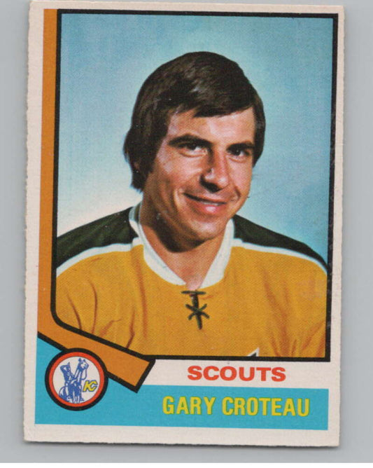 1974-75 O-Pee-Chee #36 Gary Croteau  Kansas City Scouts  V103477 Image 1
