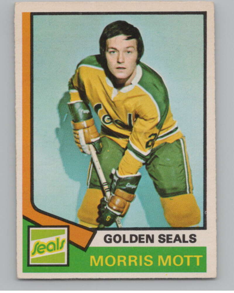1974-75 O-Pee-Chee #48 Morris Mott  RC RookieGolden Seals  V103487 Image 1