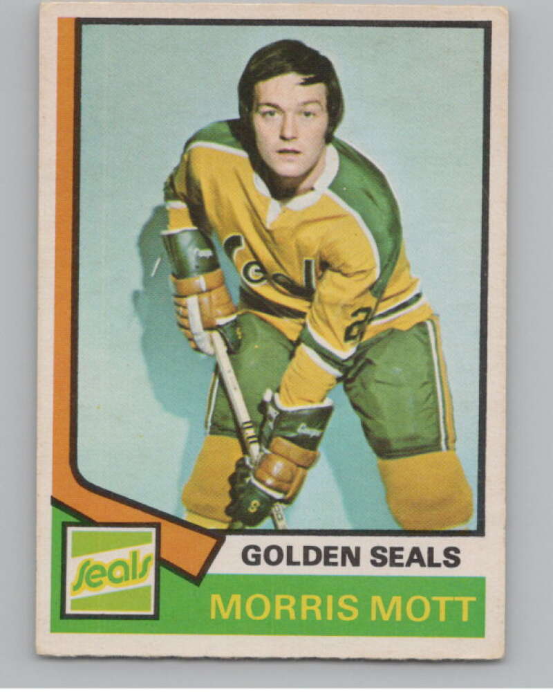 1974-75 O-Pee-Chee #48 Morris Mott  RC Rookie Golden Seals  V103489 Image 1