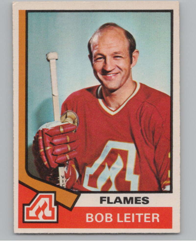 1974-75 O-Pee-Chee #51 Bob Leiter  Atlanta Flames  V103493 Image 1