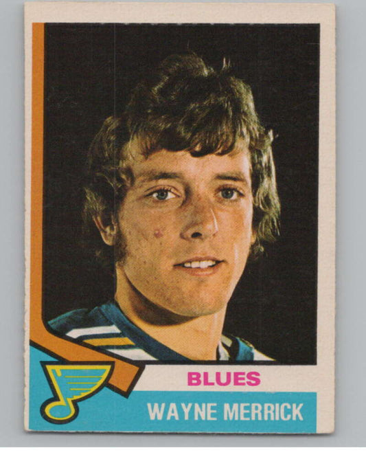 1974-75 O-Pee-Chee #66 Wayne Merrick  RC Rookie St. Louis Blues  V103501 Image 1