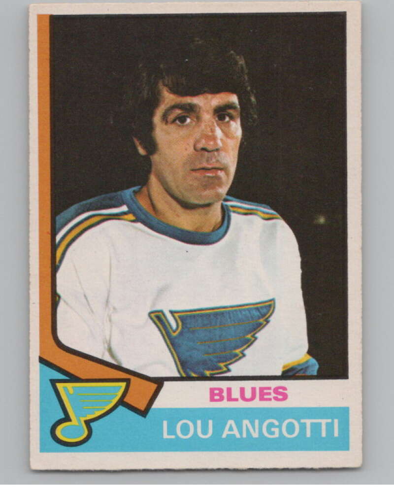 1974-75 O-Pee-Chee #63 Lou Angotti CO   V103505 Image 1
