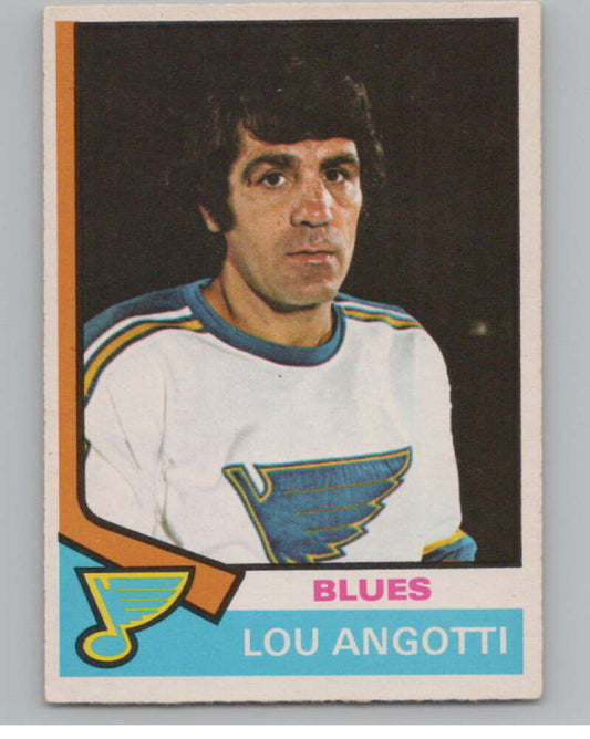 1974-75 O-Pee-Chee #63 Lou Angotti CO   V103505 Image 1