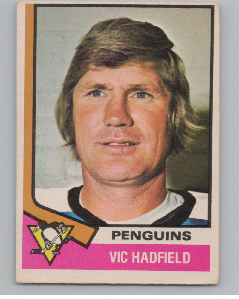 1974-75 O-Pee-Chee #65 Vic Hadfield  Pittsburgh Penguins  V103506 Image 1