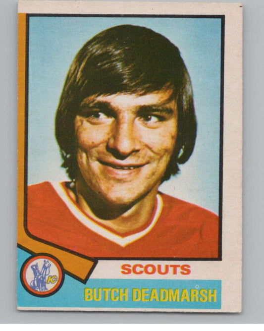 1974-75 O-Pee-Chee #73 Butch Deadmarsh  Kansas City Scouts  V103512 Image 1