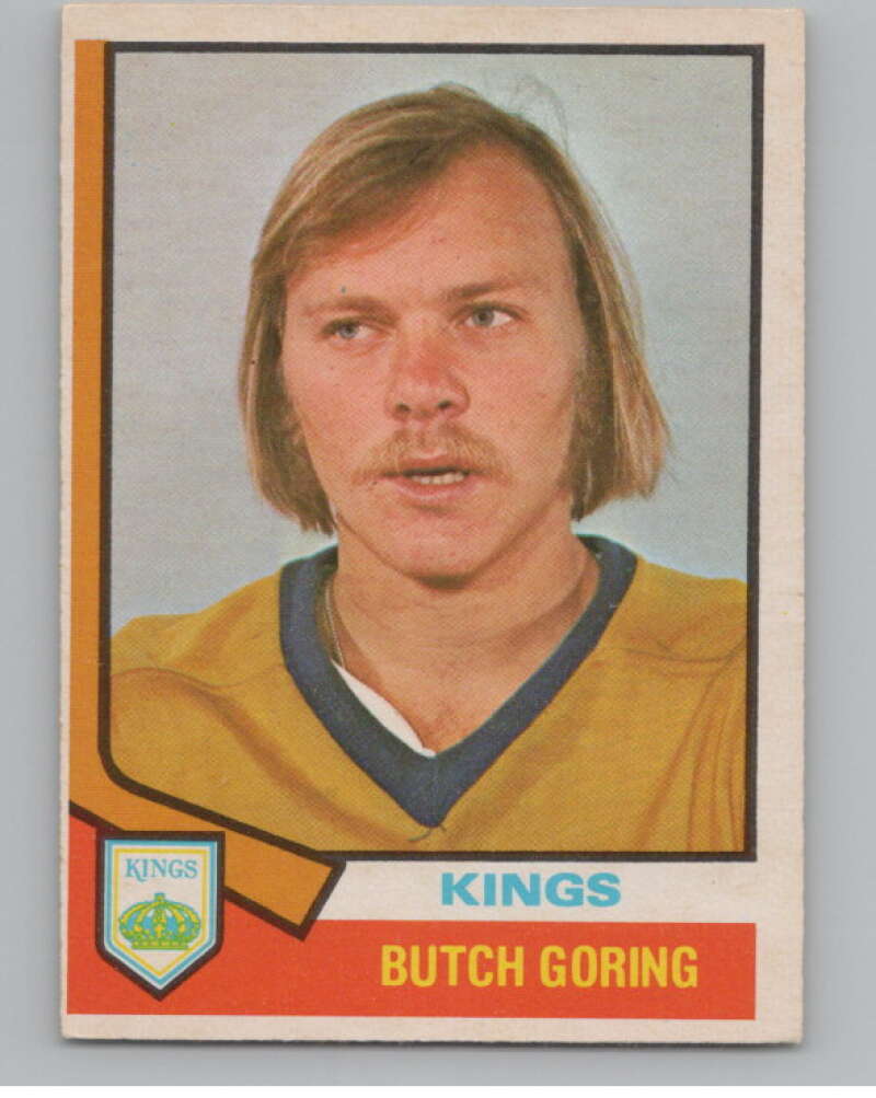 1974-75 O-Pee-Chee #74 Butch Goring  Los Angeles Kings  V103514 Image 1