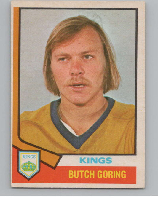 1974-75 O-Pee-Chee #74 Butch Goring  Los Angeles Kings  V103514 Image 1