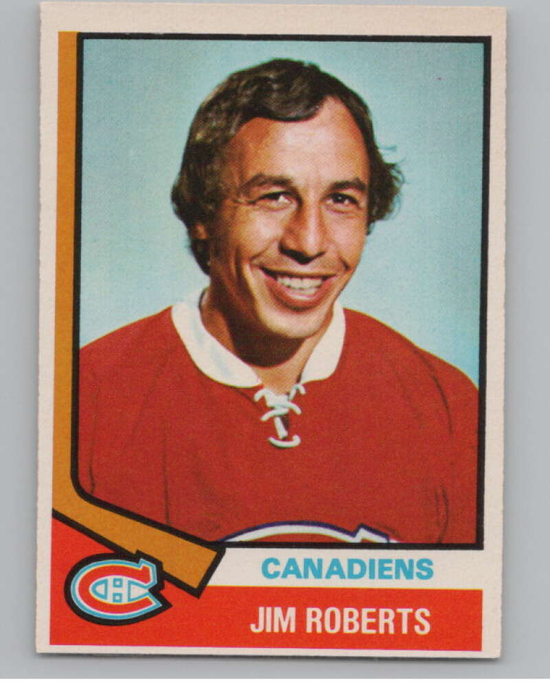 1974-75 O-Pee-Chee #78 Jim Roberts  Montreal Canadiens  V103517 Image 1