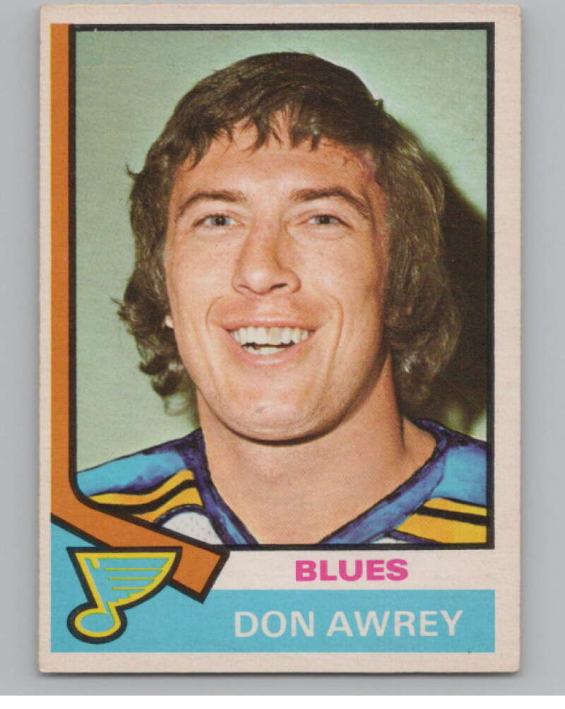1974-75 O-Pee-Chee #80 Don Awrey  St. Louis Blues  V103518 Image 1