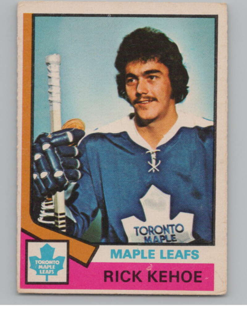 1974-75 O-Pee-Chee #81 Rick Kehoe  Toronto Maple Leafs  V103519 Image 1