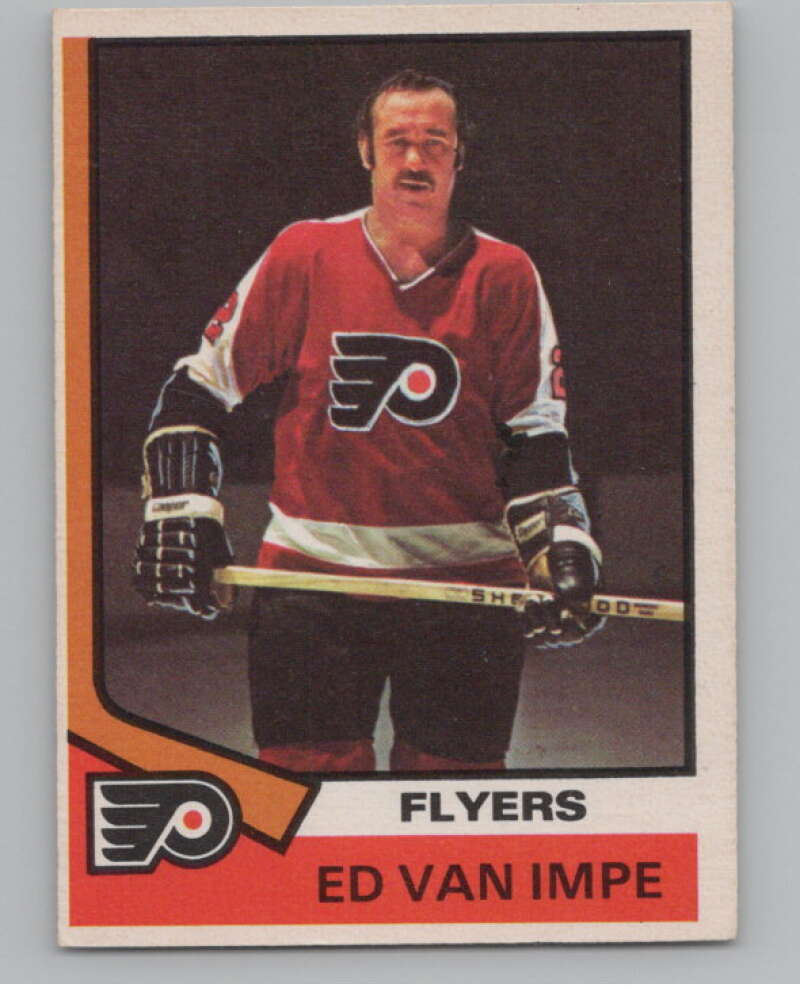 1974-75 O-Pee-Chee #85 Ed Van Impe  Philadelphia Flyers  V103522 Image 1