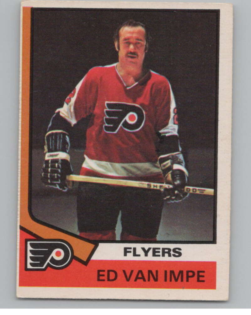 1974-75 O-Pee-Chee #85 Ed Van Impe  Philadelphia Flyers  V103523 Image 1