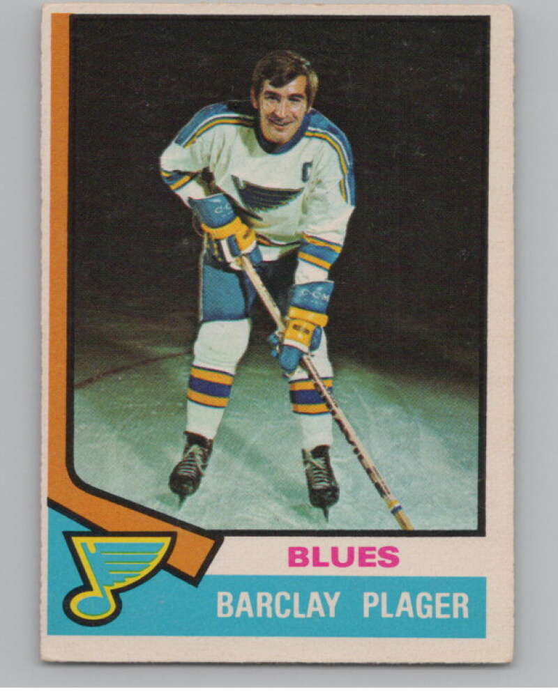 1974-75 O-Pee-Chee #87 Barclay Plager  St. Louis Blues  V103524 Image 1