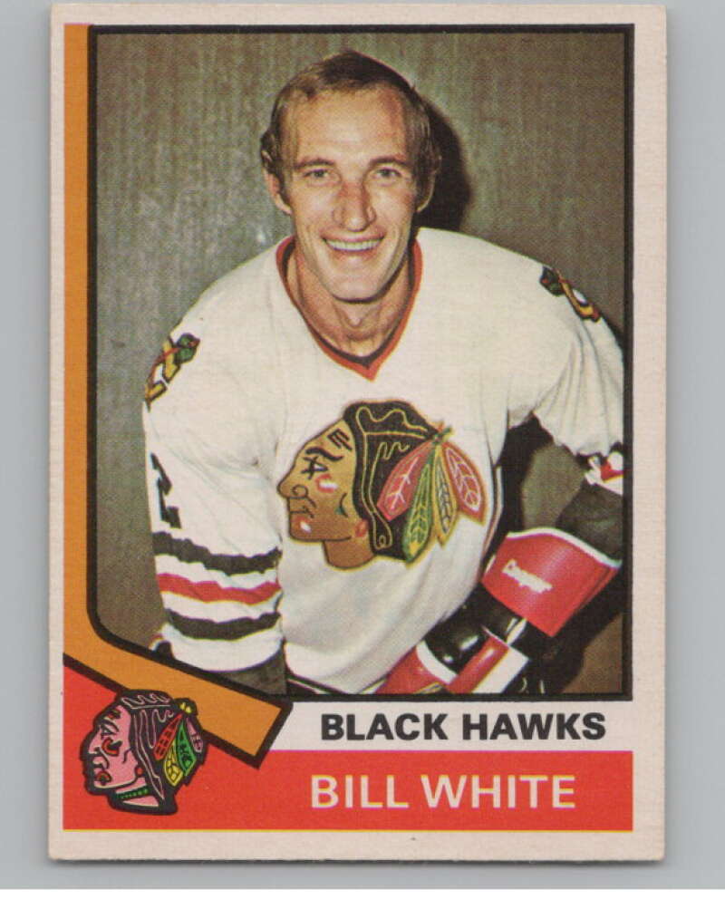 1974-75 O-Pee-Chee #90 Bill White  Chicago Blackhawks  V103525 Image 1