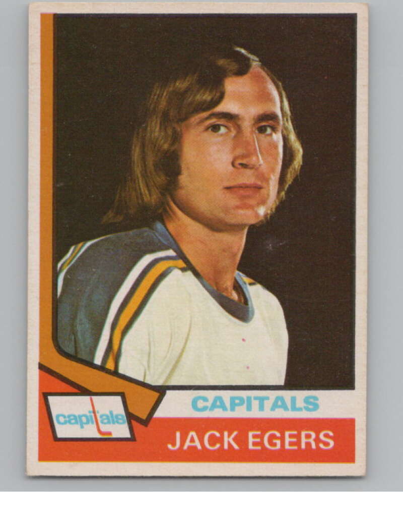 1974-75 O-Pee-Chee #93 Jack Egers   V103528 Image 1