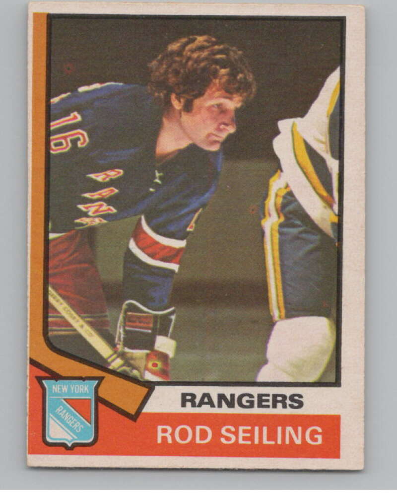 1974-75 O-Pee-Chee #102 Rod Seiling  New York Rangers  V103536 Image 1