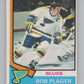 1974-75 O-Pee-Chee #107 Bob Plager UER  St. Louis Blues  V103543 Image 1