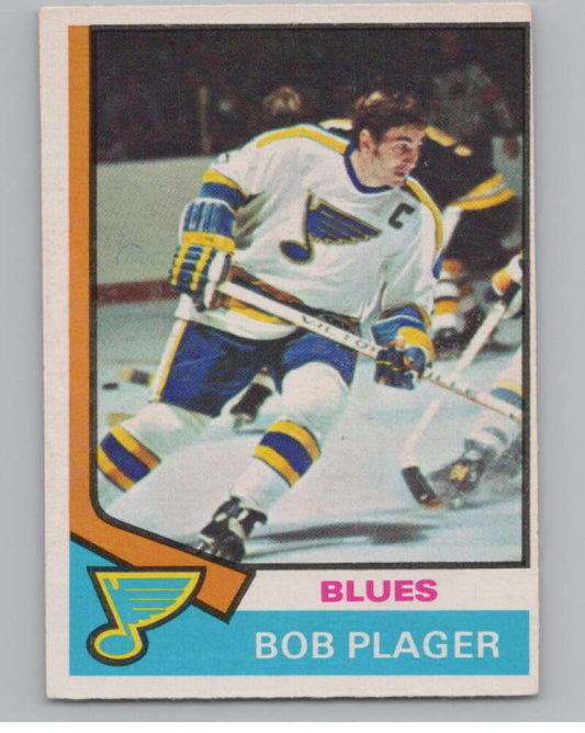 1974-75 O-Pee-Chee #107 Bob Plager UER  St. Louis Blues  V103544 Image 1