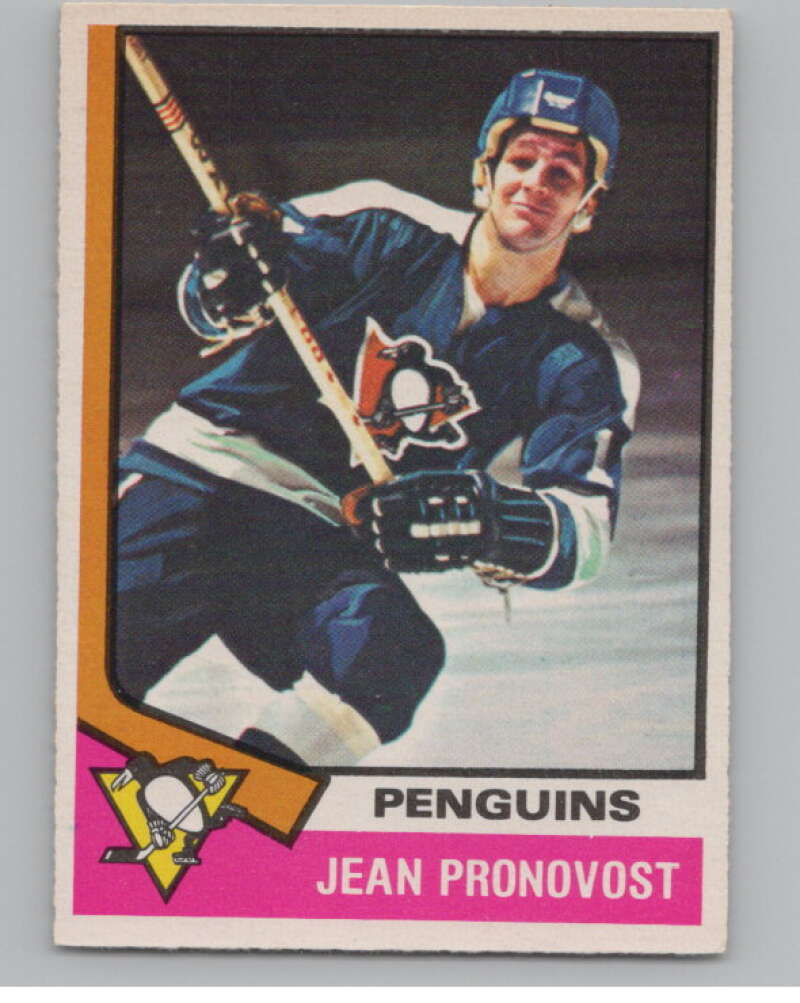 1974-75 O-Pee-Chee #110 Jean Pronovost  Pittsburgh Penguins  V103553 Image 1