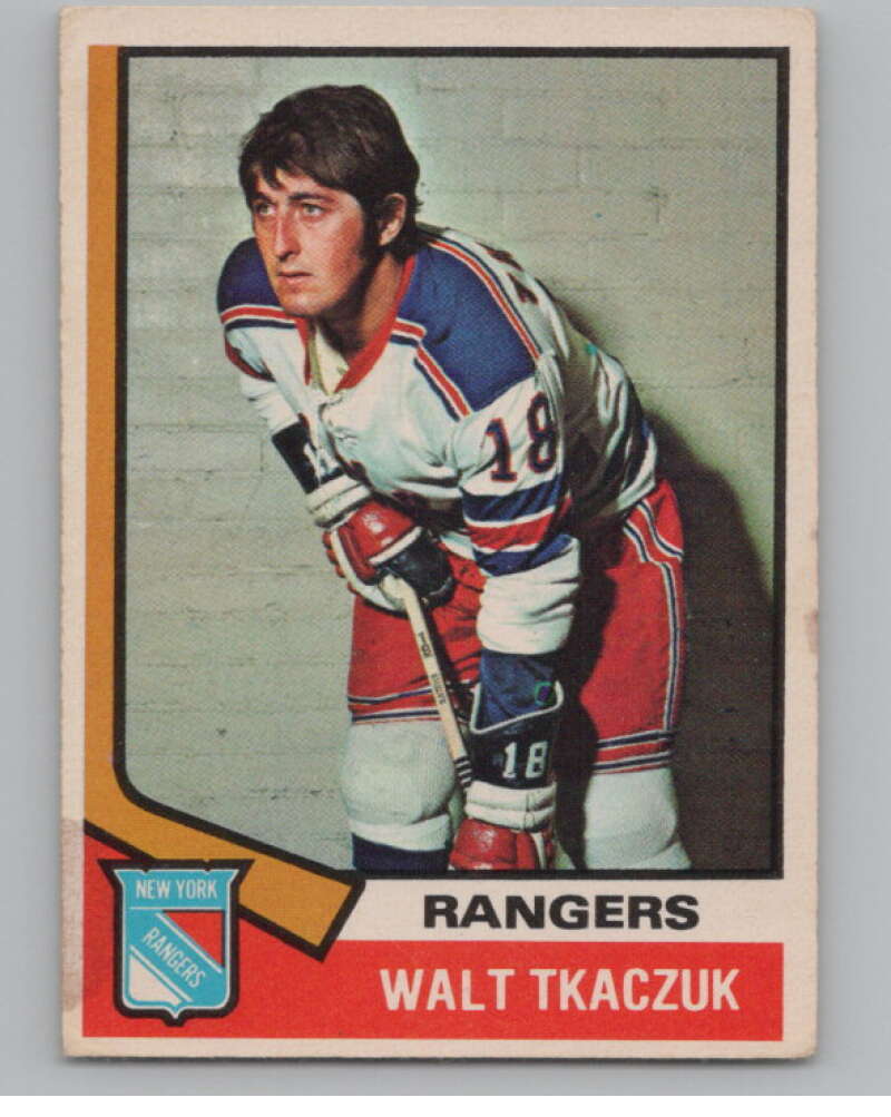1974-75 O-Pee-Chee #119 Walt Tkaczuk  New York Rangers  V103567 Image 1