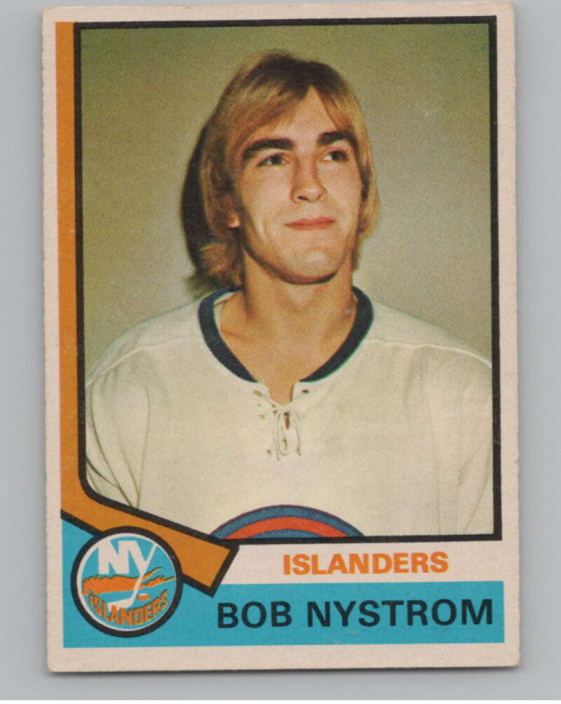 1974-75 O-Pee-Chee #123 Bob Nystrom  New York Islanders  V103570 Image 1