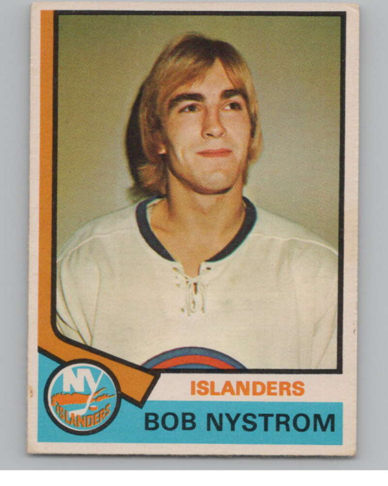 1974-75 O-Pee-Chee #123 Bob Nystrom  New York Islanders  V103571 Image 1