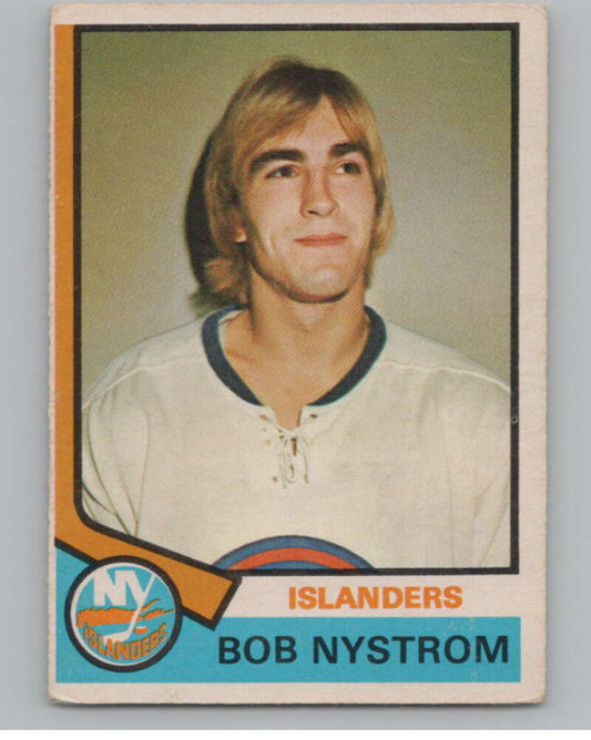 1974-75 O-Pee-Chee #123 Bob Nystrom  New York Islanders  V103572 Image 1