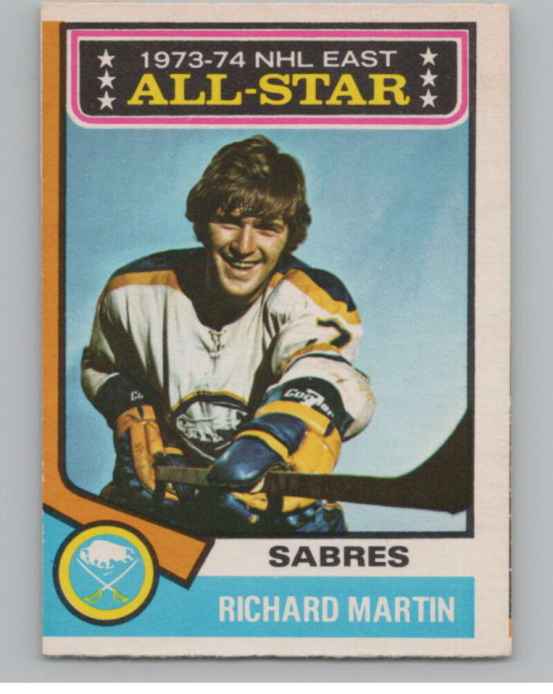 1974-75 O-Pee-Chee #127 Rick Martin AS  Buffalo Sabres  V103578 Image 1