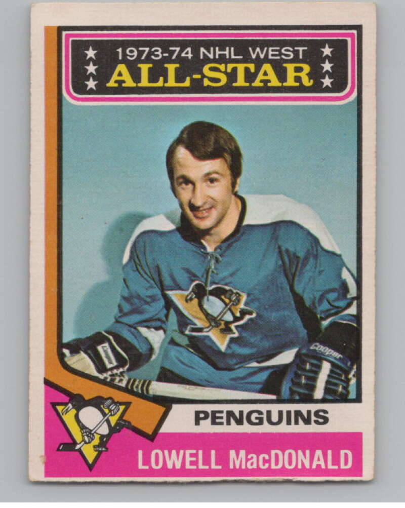 1974-75 O-Pee-Chee #133 Lowell MacDonald AS  Pittsburgh Penguins  V103582 Image 1