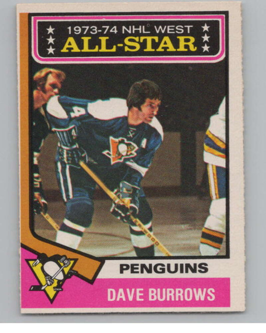 1974-75 O-Pee-Chee #137 Dave Burrows AS  Pittsburgh Penguins  V103587 Image 1