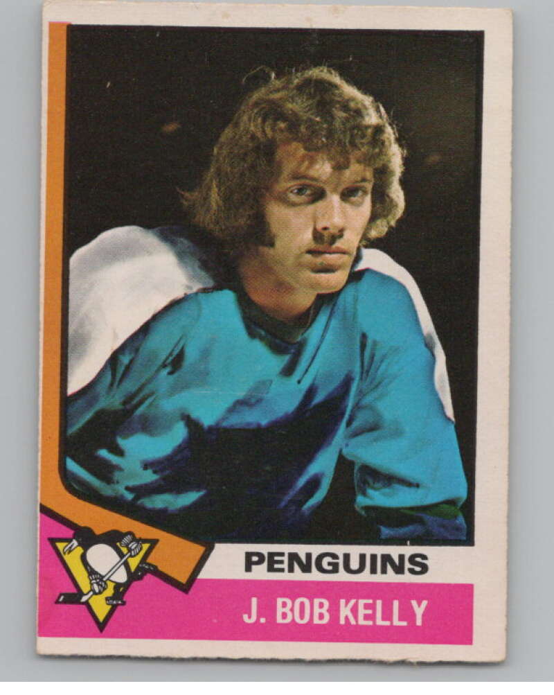 1974-75 O-Pee-Chee #143 J. Bob Kelly  RC Rookie Pittsburgh Penguins  V103591 Image 1
