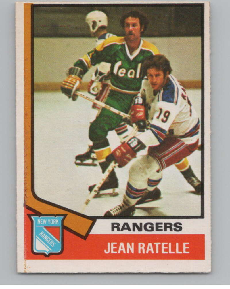 1974-75 O-Pee-Chee #145 Jean Ratelle  New York Rangers  V103593 Image 1