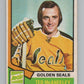 1974-75 O-Pee-Chee #148 Ted McAneeley  California Golden Seals  V103595 Image 1