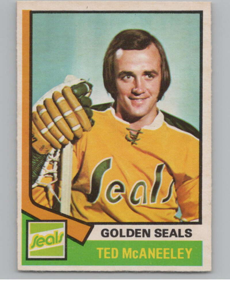 1974-75 O-Pee-Chee #148 Ted McAneeley  California Golden Seals  V103595 Image 1