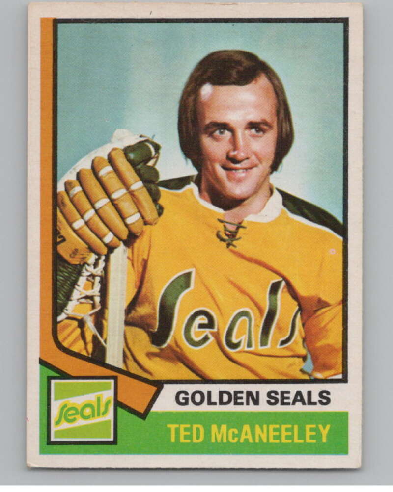 1974-75 O-Pee-Chee #148 Ted McAneeley  California Golden Seals  V103596 Image 1