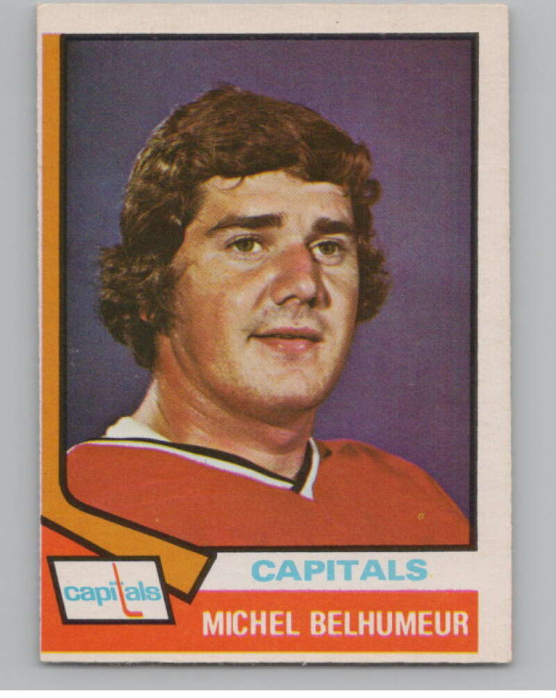 1974-75 O-Pee-Chee #153 Michel Belhumeur  Washington Capitals  V103601 Image 1