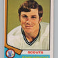 1974-75 O-Pee-Chee #156 John Wright  RC Rookie Kansas City Scouts  V103603 Image 1
