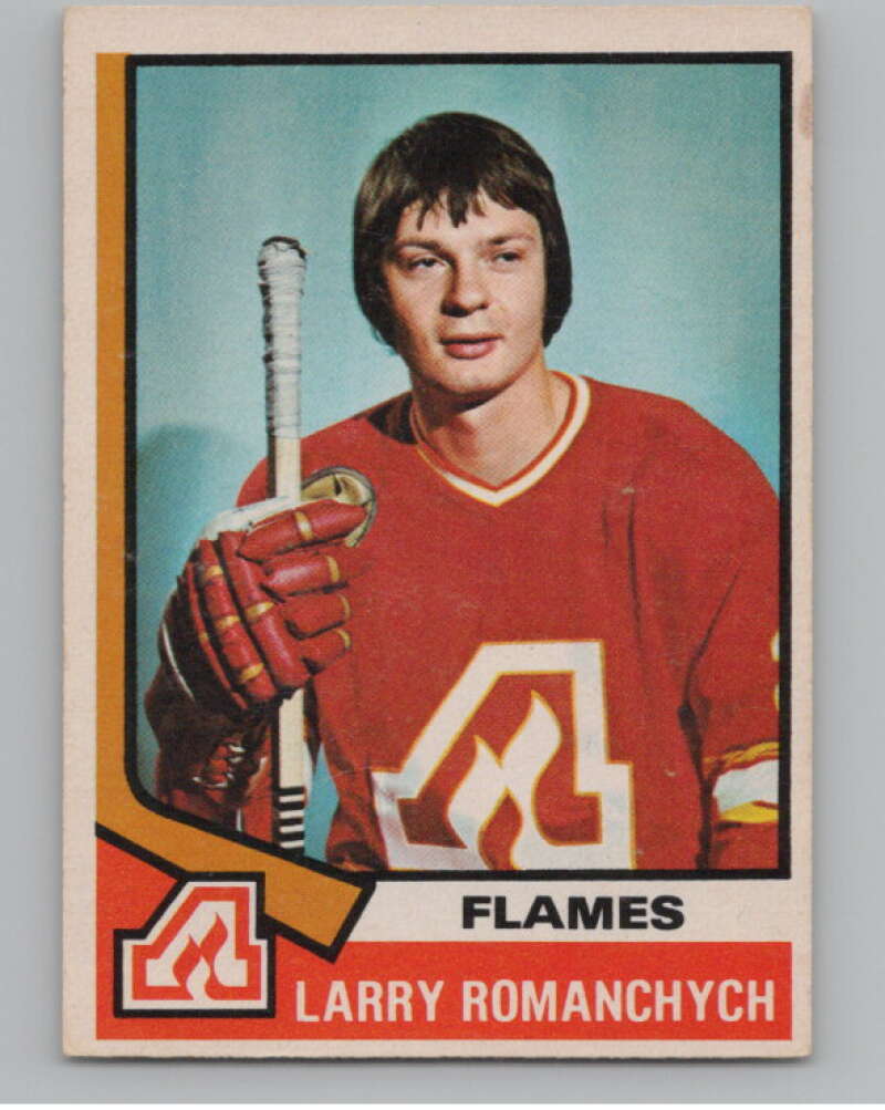 1974-75 O-Pee-Chee #157 Larry Romanchych  Atlanta Flames  V103605 Image 1