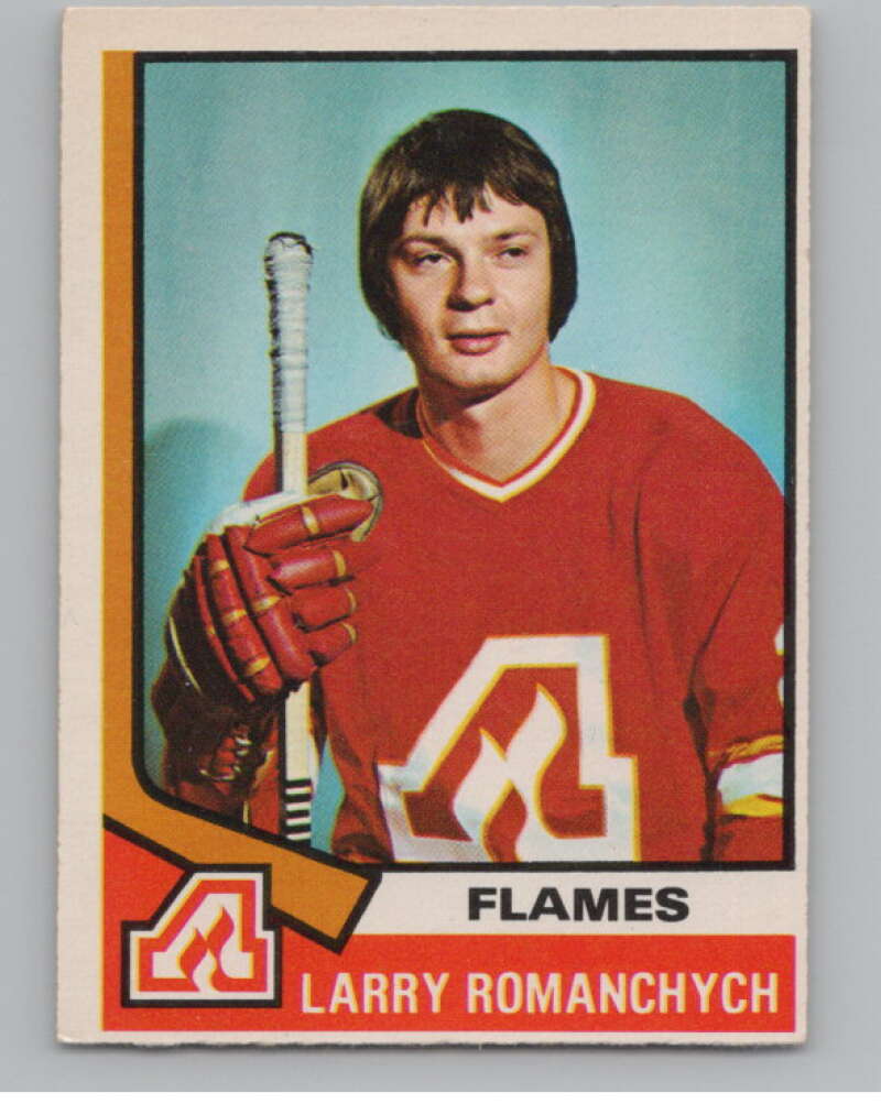 1974-75 O-Pee-Chee #157 Larry Romanchych  Atlanta Flames  V103606 Image 1